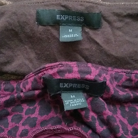 Bundle of 2 Express Animal Print Tube Tops - Picture 5 of 6